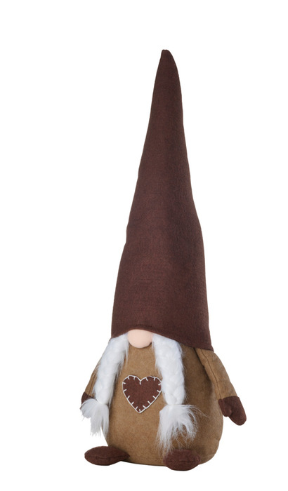 Filtnisse pige brun 60 cm